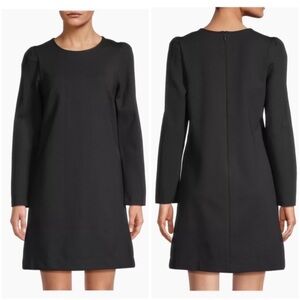 NWT Vineyard Vines Ponte Puff Long Sleeve Mini Dress Black Size M
